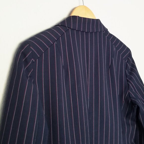 NEW Rag & Bone Navy Stripe Lexington Blazer Size 6 Pinstriped Quiet Luxury $550 - Picture 14 of 16